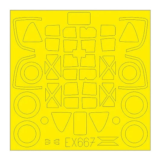 eduard ex667 1 48 mask p38f g tface canopy mask set for tam