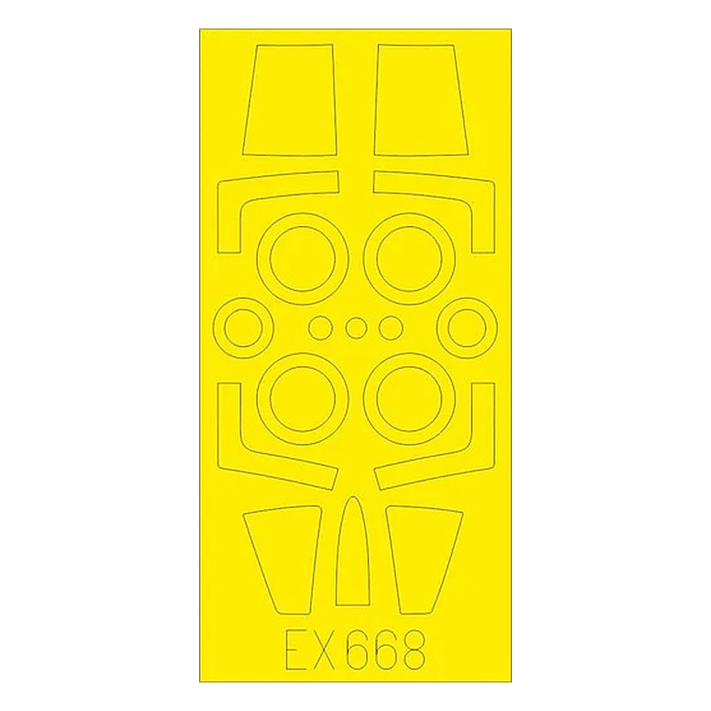 eduard ex668 1 48 paint mask for kinetic f 104j canopy mask set