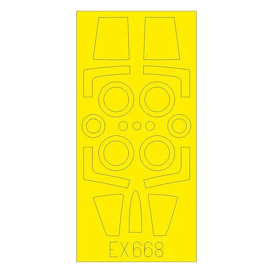 eduard ex668 1 48 paint mask for kinetic f 104j canopy mask set
