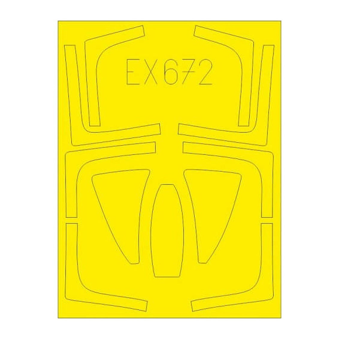 eduard ex672 1 48 mask f 14d for agk canopy mask set