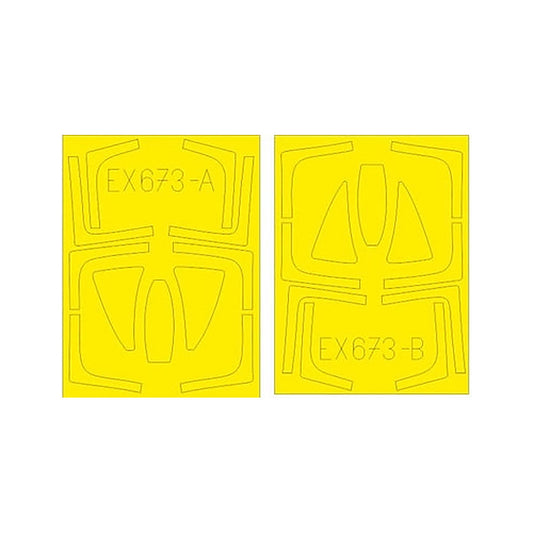 eduard ex673 1 48 mask f 14d tface canopy mask set for agk