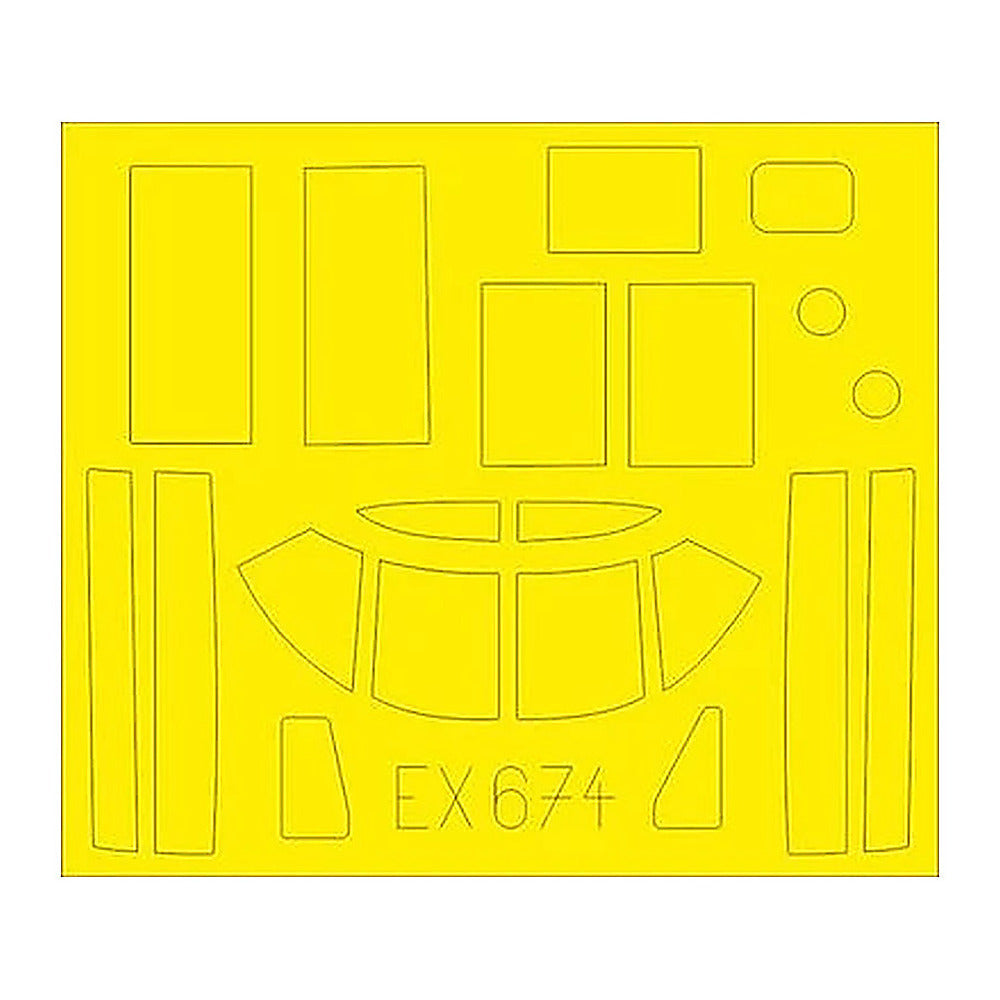 eduard ex674 1 48 mask b 26b 50 invader for icm canopy mask set