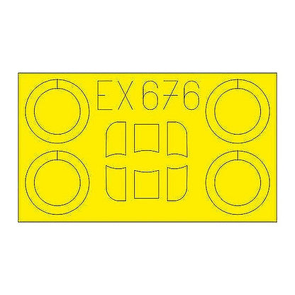 eduard ex676 1 48 mask ar68e for rod canopy mask set