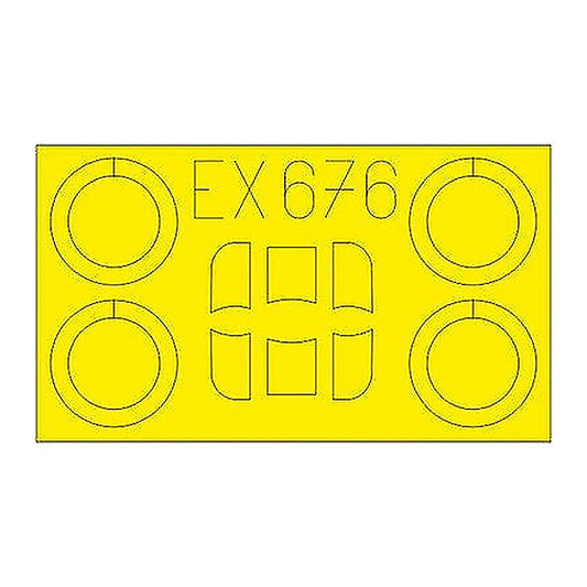 eduard ex676 1 48 mask ar68e for rod canopy mask set
