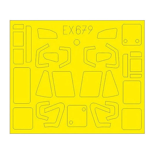 eduard ex679 1 48 mask w 3a sokol for answer canopy mask set