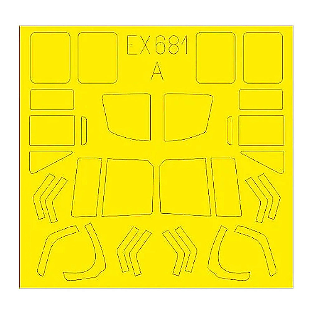 eduard ex681 1 48 mask uh1n tface canopy mask set for kty