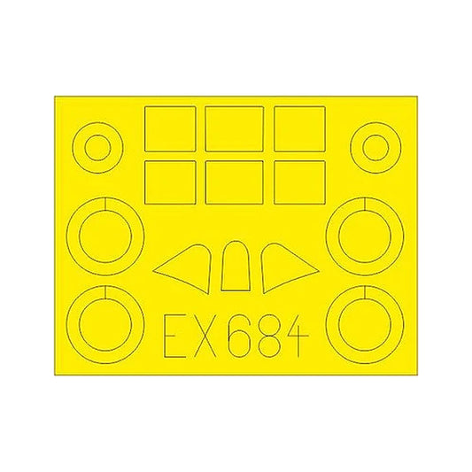 eduard ex684 1 48 mask re 2005 for sword canopy mask set