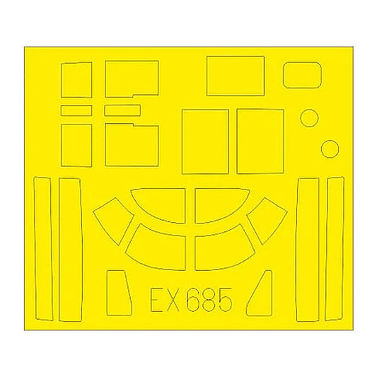 eduard ex685 1 48 mask a 26b for icm canopy mask set