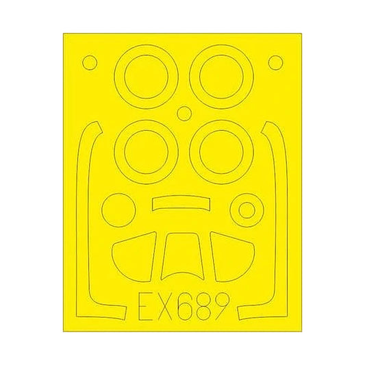 eduard ex689 1 48 mask p 51d5 for air canopy mask set