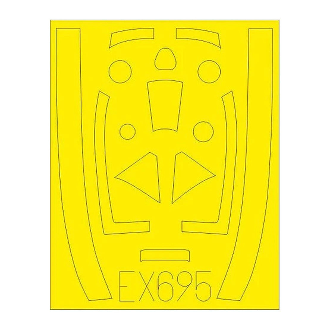 eduard ex695 1 48 mask tempest mk v for edu canopy mask set
