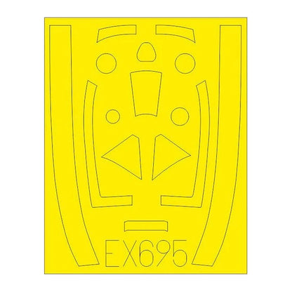 eduard ex695 1 48 mask tempest mk v for edu canopy mask set