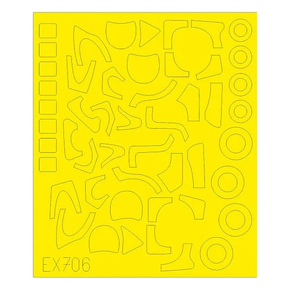 eduard ex706 1 48 mask mi24 tface canopy mask set for zve