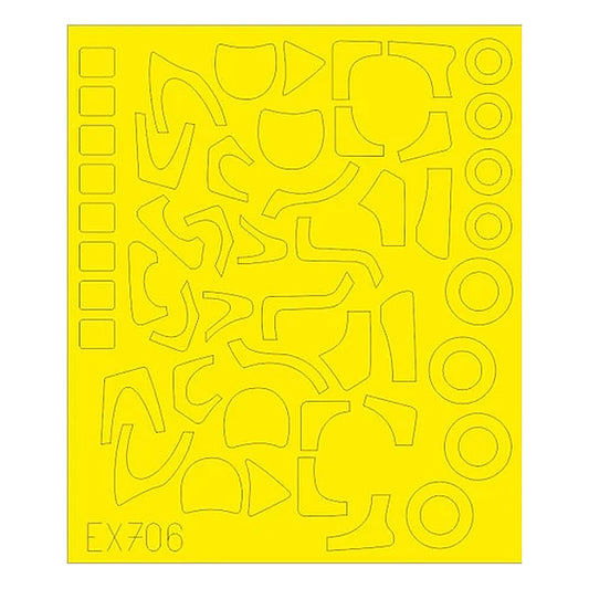 eduard ex706 1 48 mask mi24 tface canopy mask set for zve