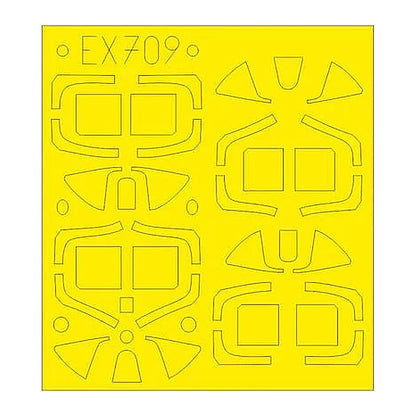eduard ex709 1 48 mask spitfire mk i tface canopy mask set for edu
