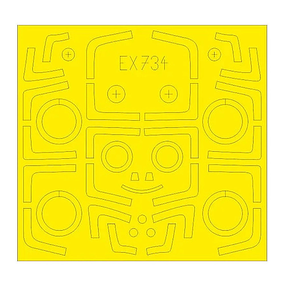 eduard ex734 1 48 mask su27ub tface canopy mask set for kty
