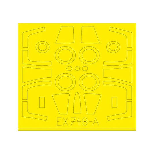 eduard ex748 1 48 mask f 104dj tface canopy mask set for kin_
