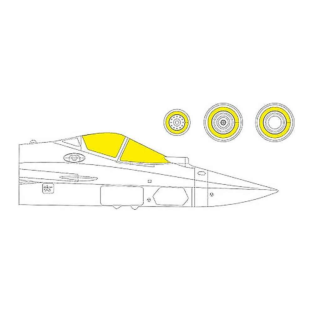 eduard ex758 1 48 mask su57 tface canopy mask set for zve
