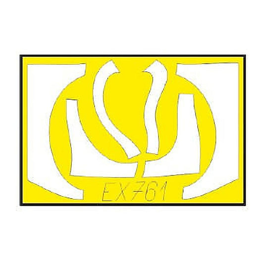 eduard ex761 1 48 mask f 16i sufa for kin canopy mask set