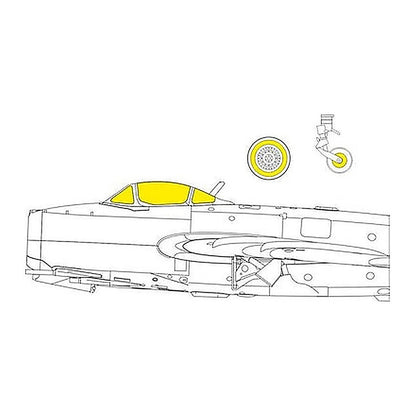 eduard ex776 1 48 mask mig 15bis tface for bronco hobby 2000