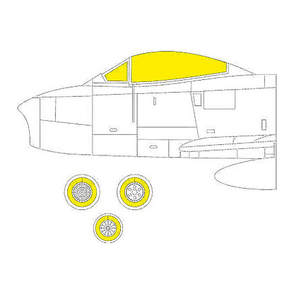 eduard ex783 1 48 mask sabre f 4 for air canopy mask set