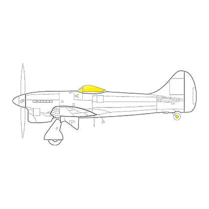 eduard ex796 1 48 mask tempest mk ii tface canopy mask set for edu