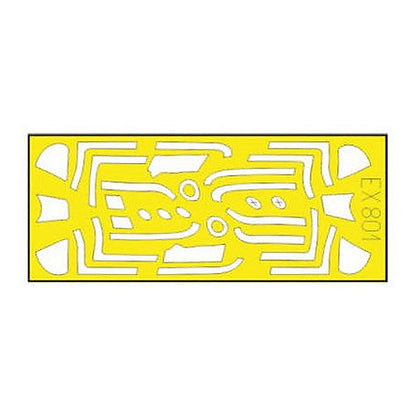 eduard ex801 1 48 mask p 51k tface canopy mask set for edu