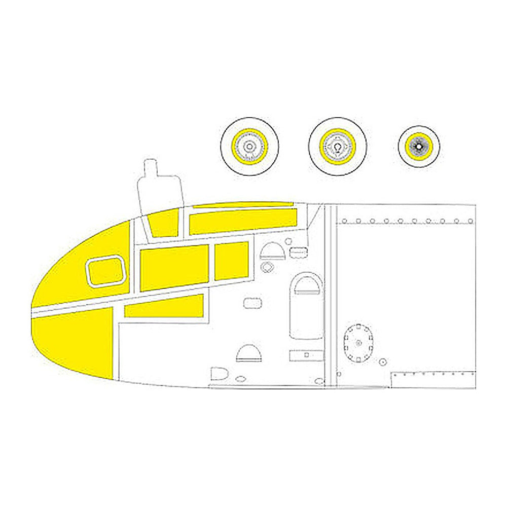 eduard ex804 1 48 mask ar234b tface canopy mask set for hsg hobby