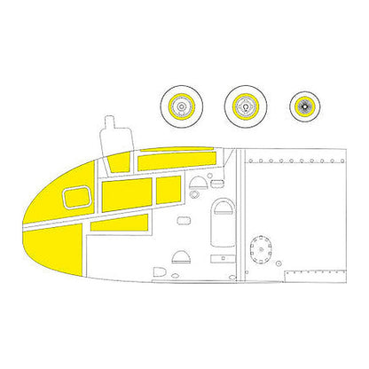eduard ex804 1 48 mask ar234b tface canopy mask set for hsg hobby