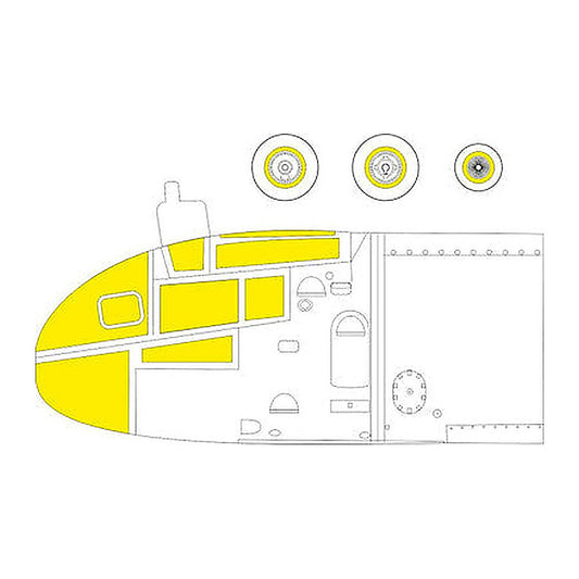 eduard ex804 1 48 mask ar234b tface canopy mask set for hsg hobby