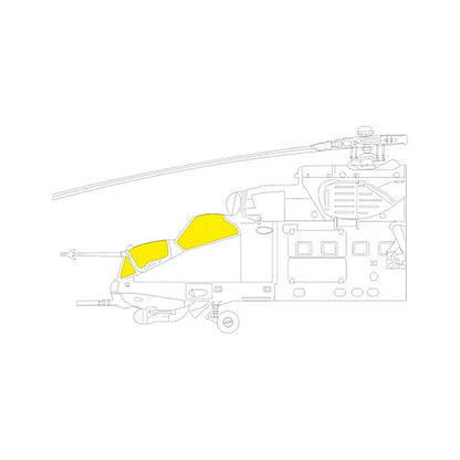 eduard ex806 1 48 mask mi24d tface canopy mask set for edu zve