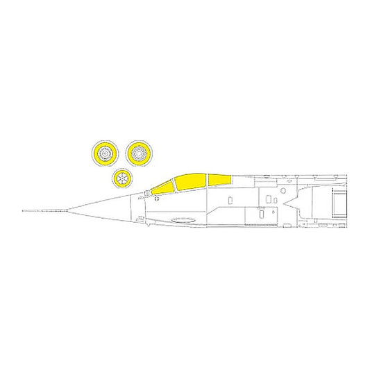 eduard ex829 1 48 mask f 104s for kin canopy mask set