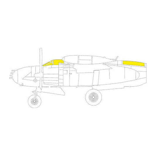 eduard ex844 1 48 mask b26k invader for icm canopy mask set