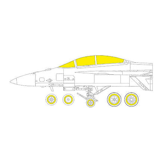 eduard ex849 1 48 mask f a 18f tface canopy mask set for hbb