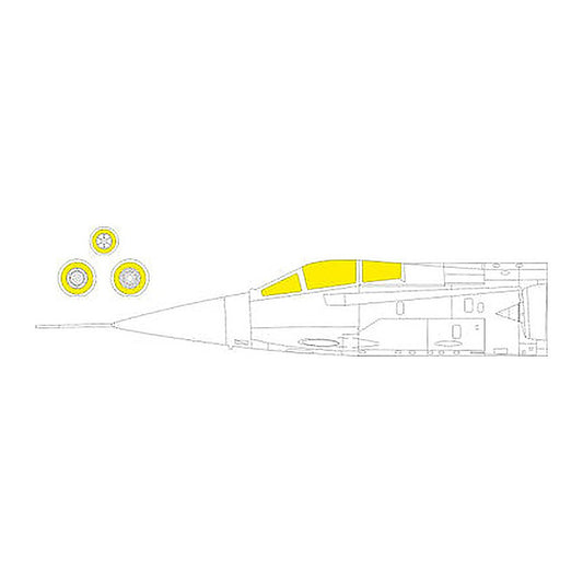 eduard ex850 1 48 mask f 104a c for kin canopy mask set