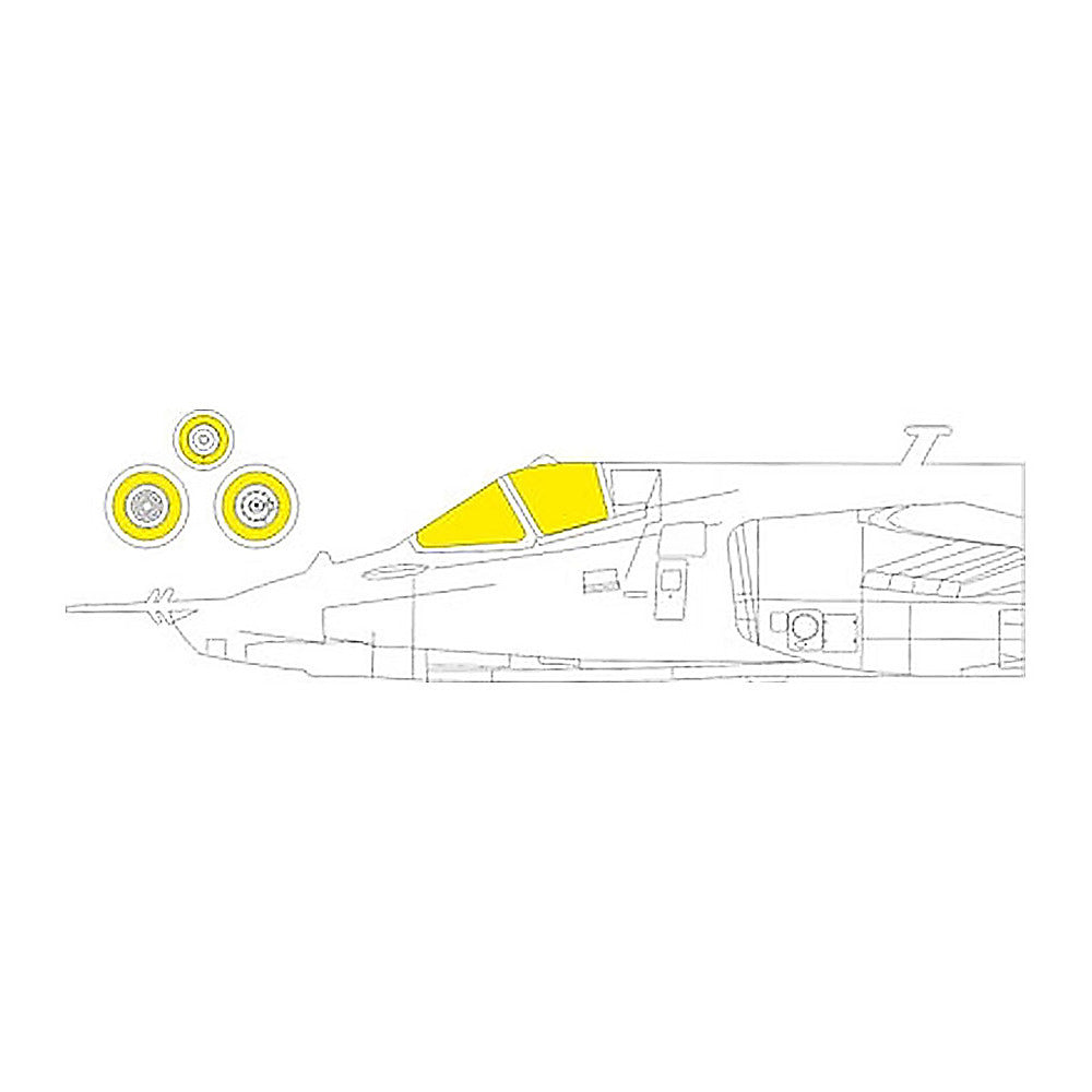 eduard ex858 1 48 mask su25 for zve canopy mask set