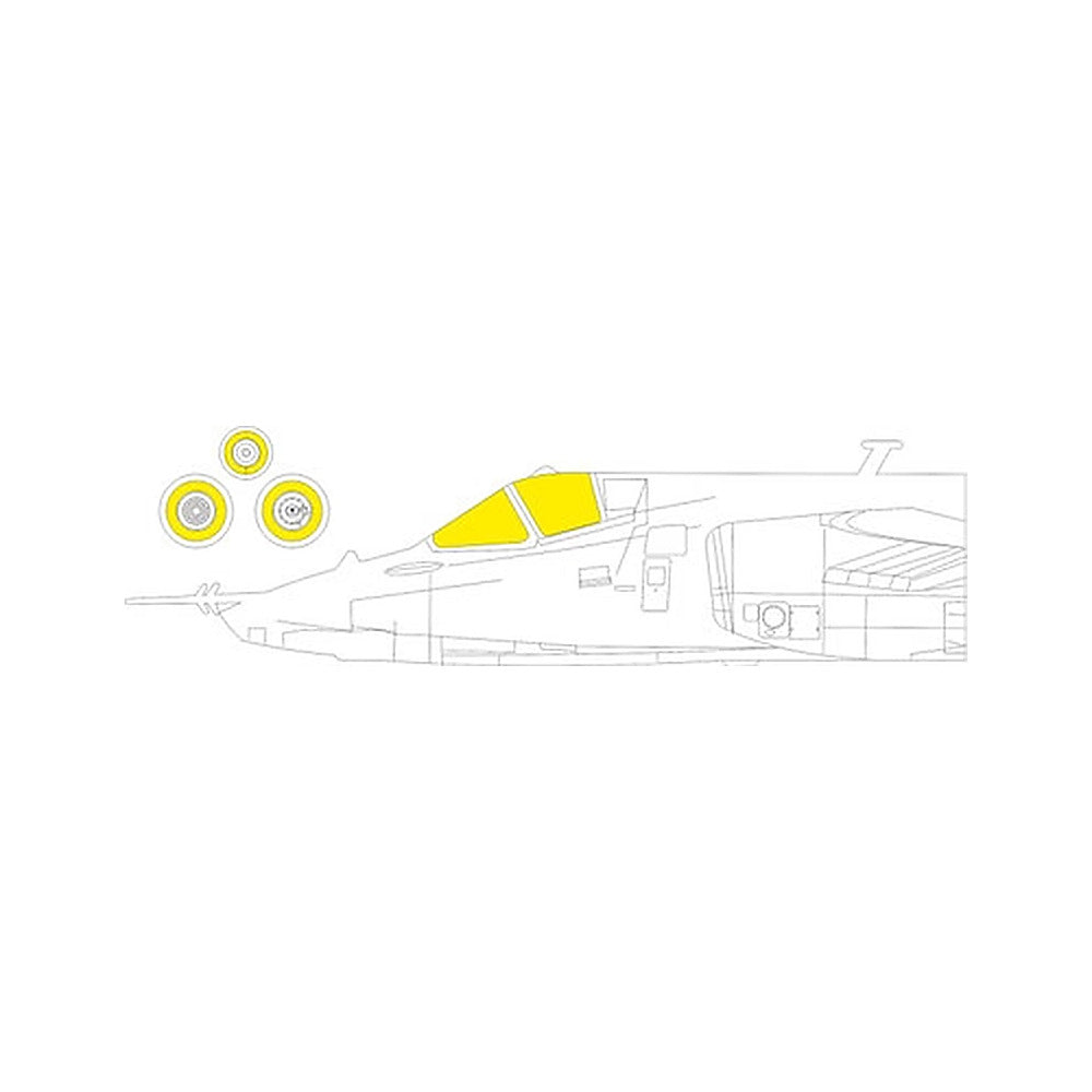 eduard ex859 1 48 mask su25 tface canopy mask set for zve