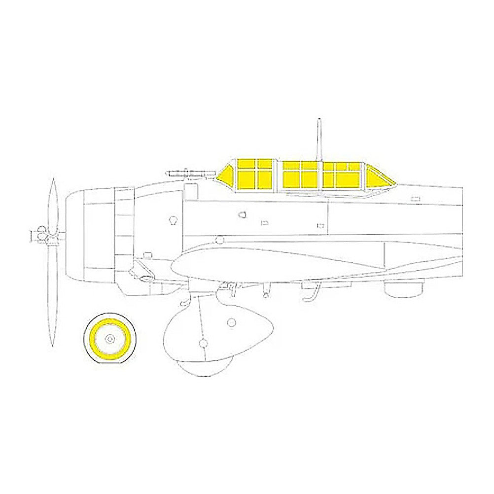 eduard ex864 1 48 mask d3a1 val tface canopy mask set for hasegawa