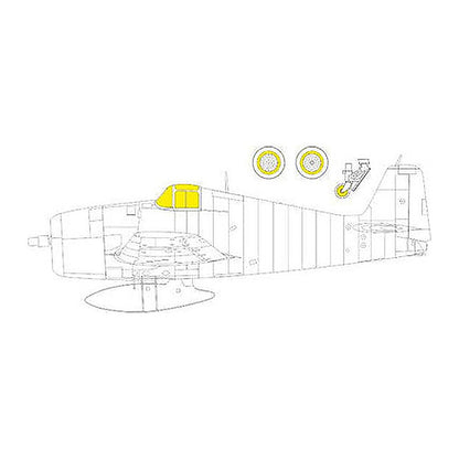 eduard ex866 1 48 mask f6f 5 tface canopy mask set for eduard