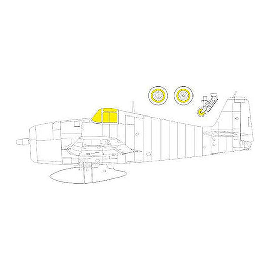 eduard ex866 1 48 mask f6f 5 tface canopy mask set for eduard