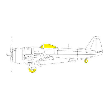 eduard ex893 1 48 mask p 47n for academy canopy mask set