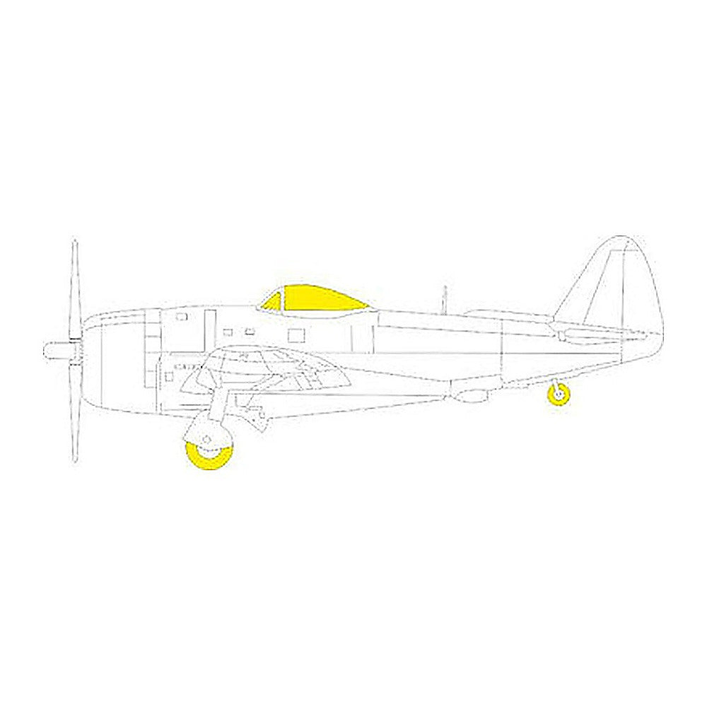eduard ex894 1 48 mask p 47n tface canopy mask set for academy