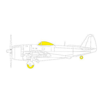 eduard ex894 1 48 mask p 47n tface canopy mask set for academy