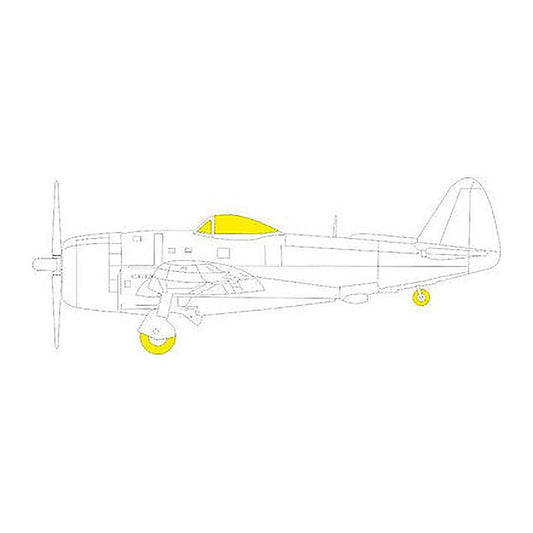 eduard ex894 1 48 mask p 47n tface canopy mask set for academy