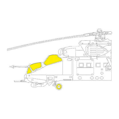 eduard ex895 1 48 mask mi 35m for zvezda canopy mask set