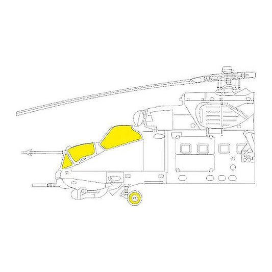 eduard ex895 1 48 mask mi 35m for zvezda canopy mask set