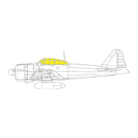 eduard ex899 1 48 paint mask for eduard a6m3 zero tface canopy mask