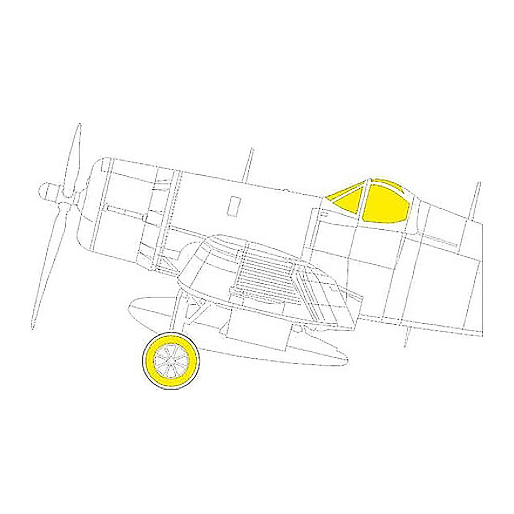 eduard ex902 1 48 mask f4u 1a for hobby boss canopy mask set