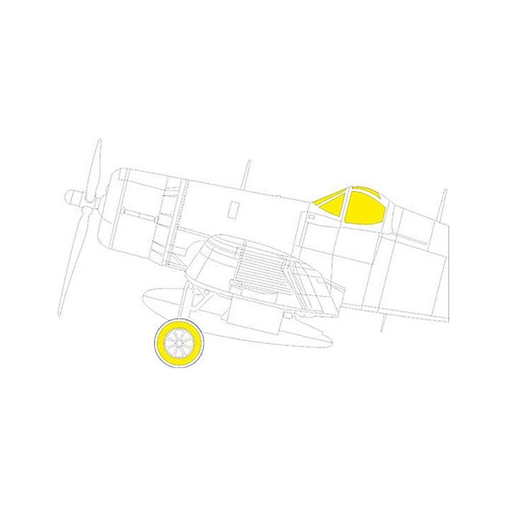 eduard ex903 1 48 mask f4u 1a tface canopy mask set for hobby boss