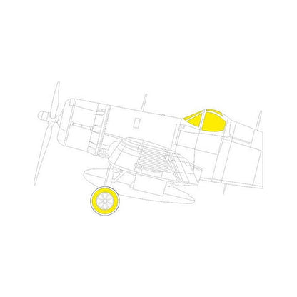 eduard ex903 1 48 mask f4u 1a tface canopy mask set for hobby boss