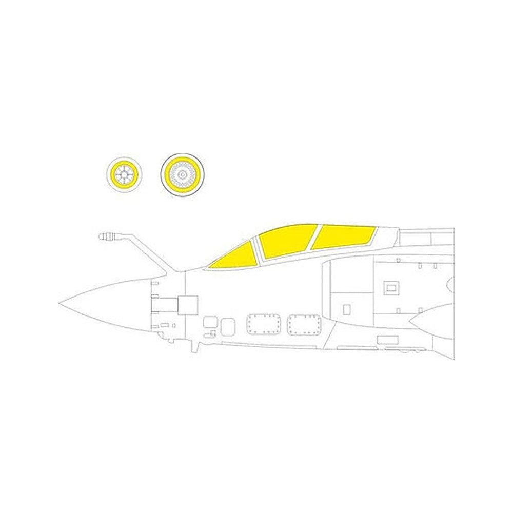 eduard ex906 1 48 mask buccaneer s 2c d for airfix canopy mask set
